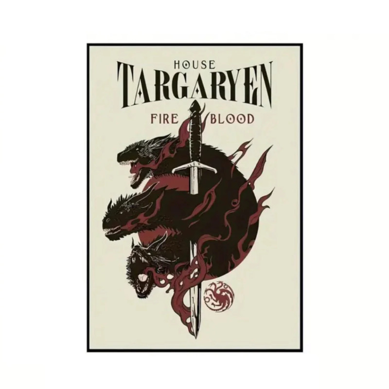 Game Of Thrones Targaryen Wall Art Poster (50x70cm) - 1 Piece - ملصق